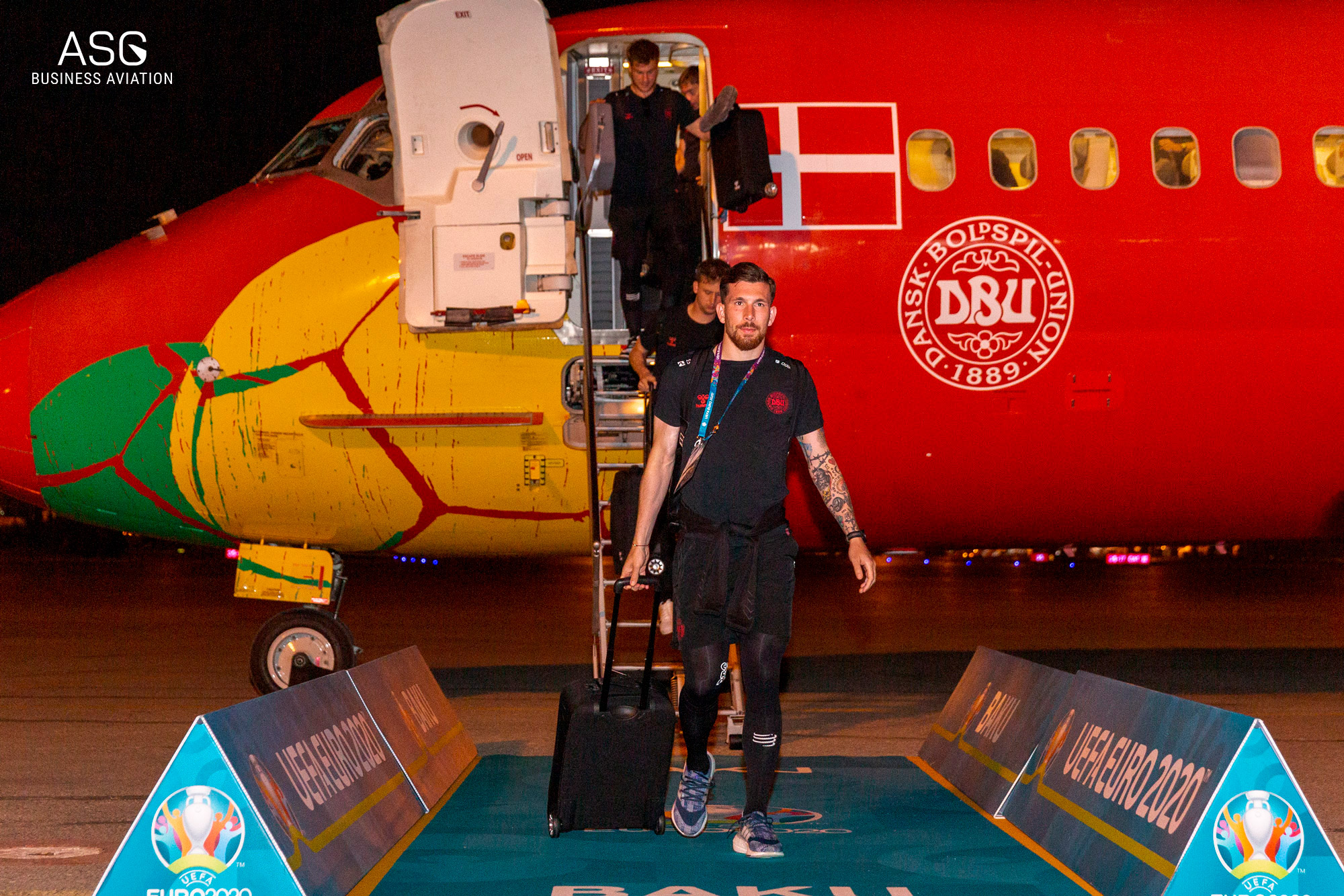 ASG Business Aviation hosted football players of the ¼ final of EURO 2020