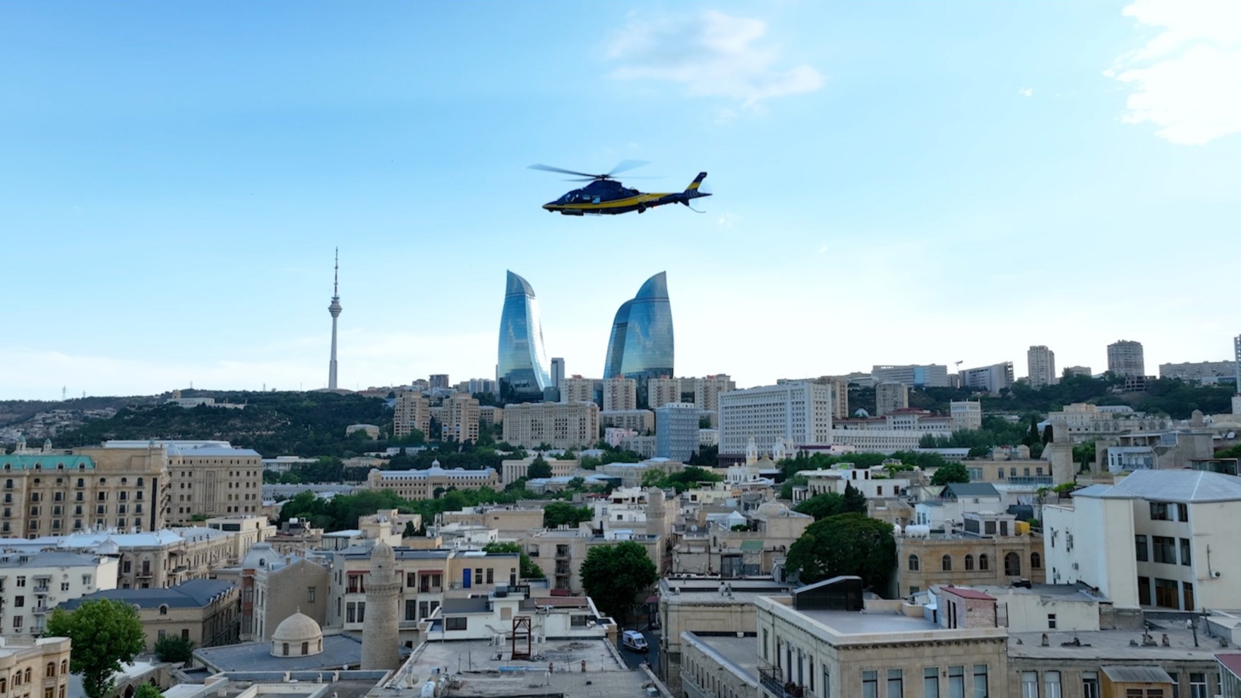 Specially Equipped Helicopter of ASG Helicopter Services Made Formula One Shooting for the First Time (VIDEO)