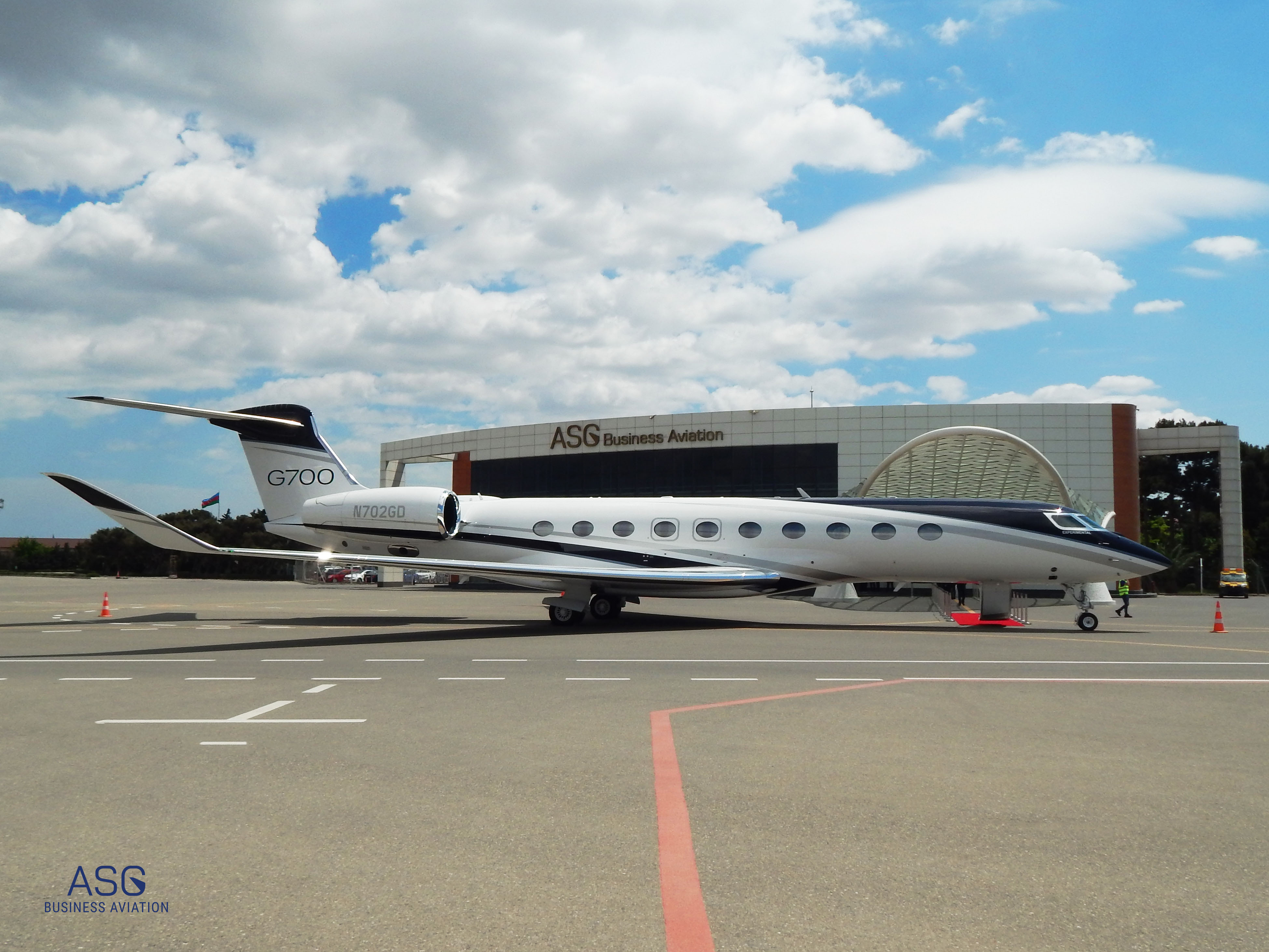 "Gulfstream G700" was displayed at the "ASG Business Aviation" terminal as part of the world tour
