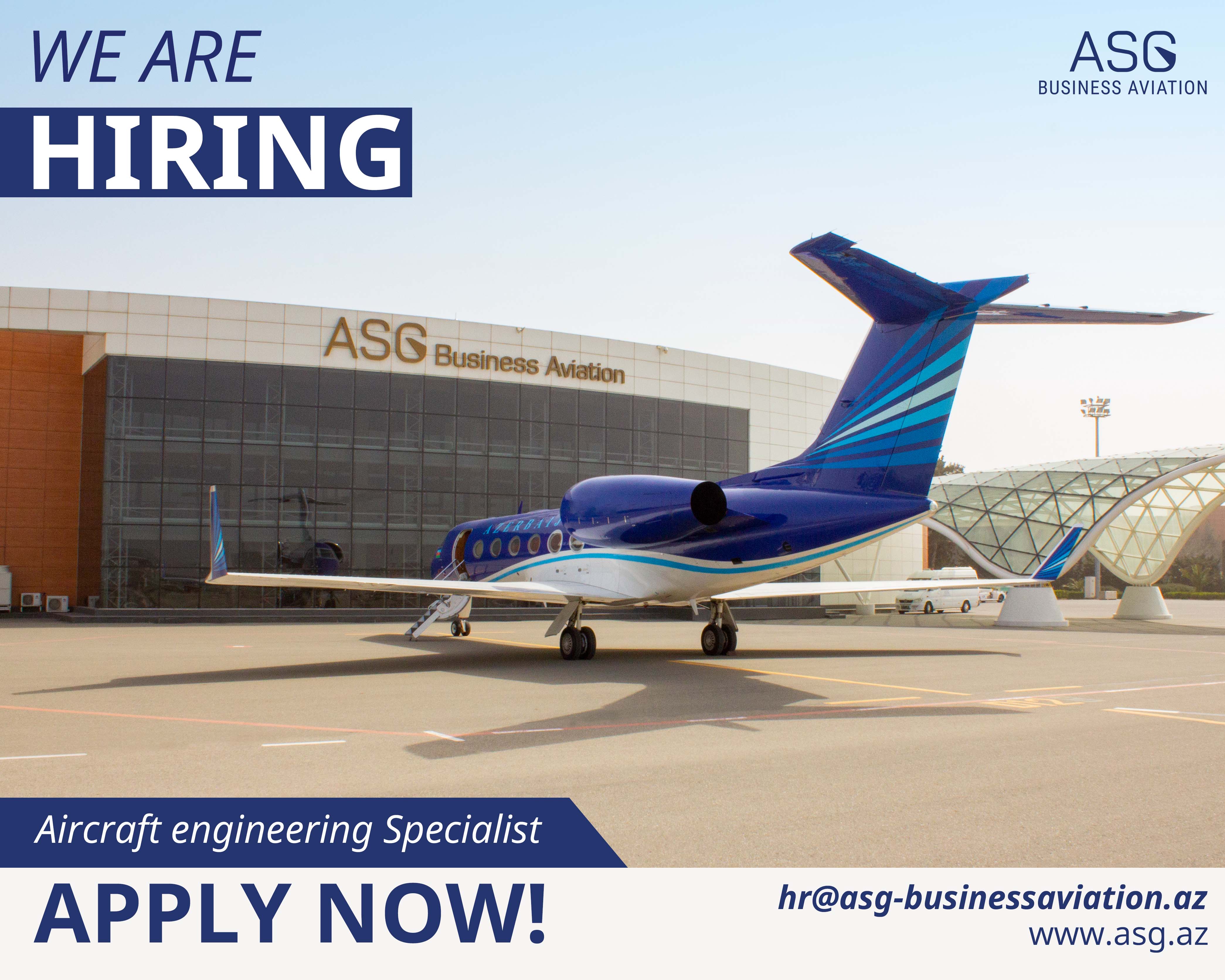 ASG Business Aviation is seeking to recruit Aircraft Engineering Specialists