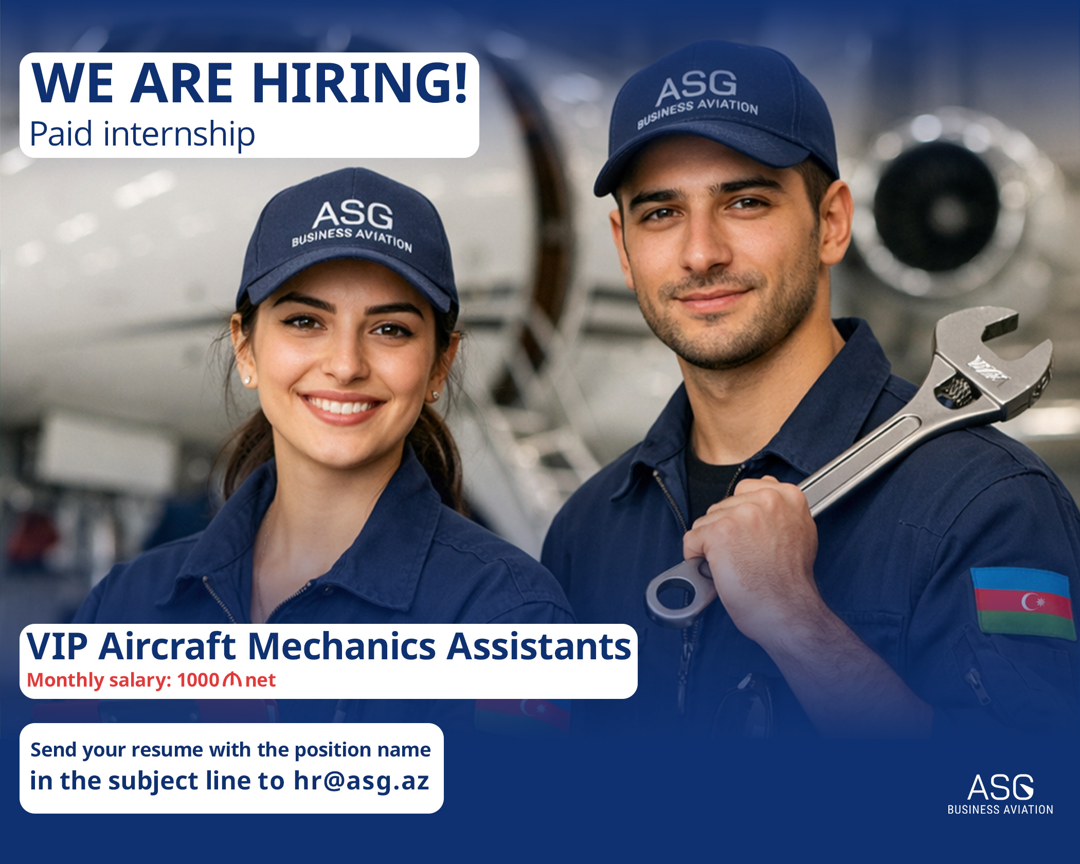 We are looking for a VIP Aircraft Mechanics Assistants (Paid Internship)